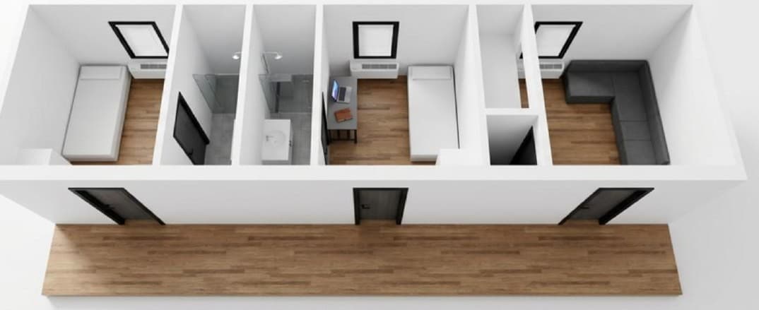 Type B cutaway interior render